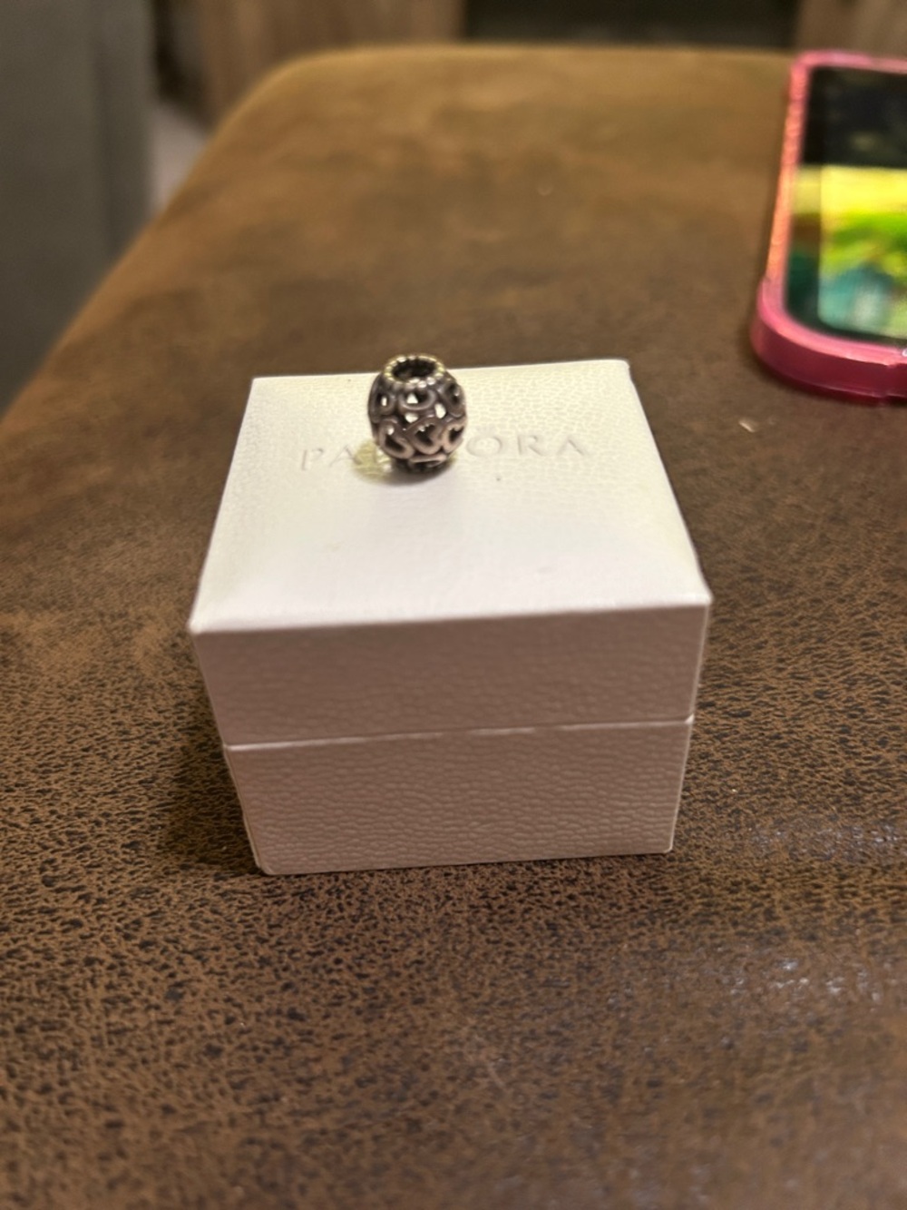 Pandora Silver Openwork Filigree Charm - Silver